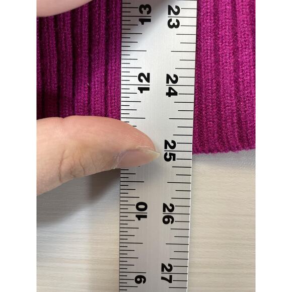 Tahari Sweater Womens XL Magenta Cable Knit Crewneck Pullover Long Sleeve Soft - Picture 4 of 10